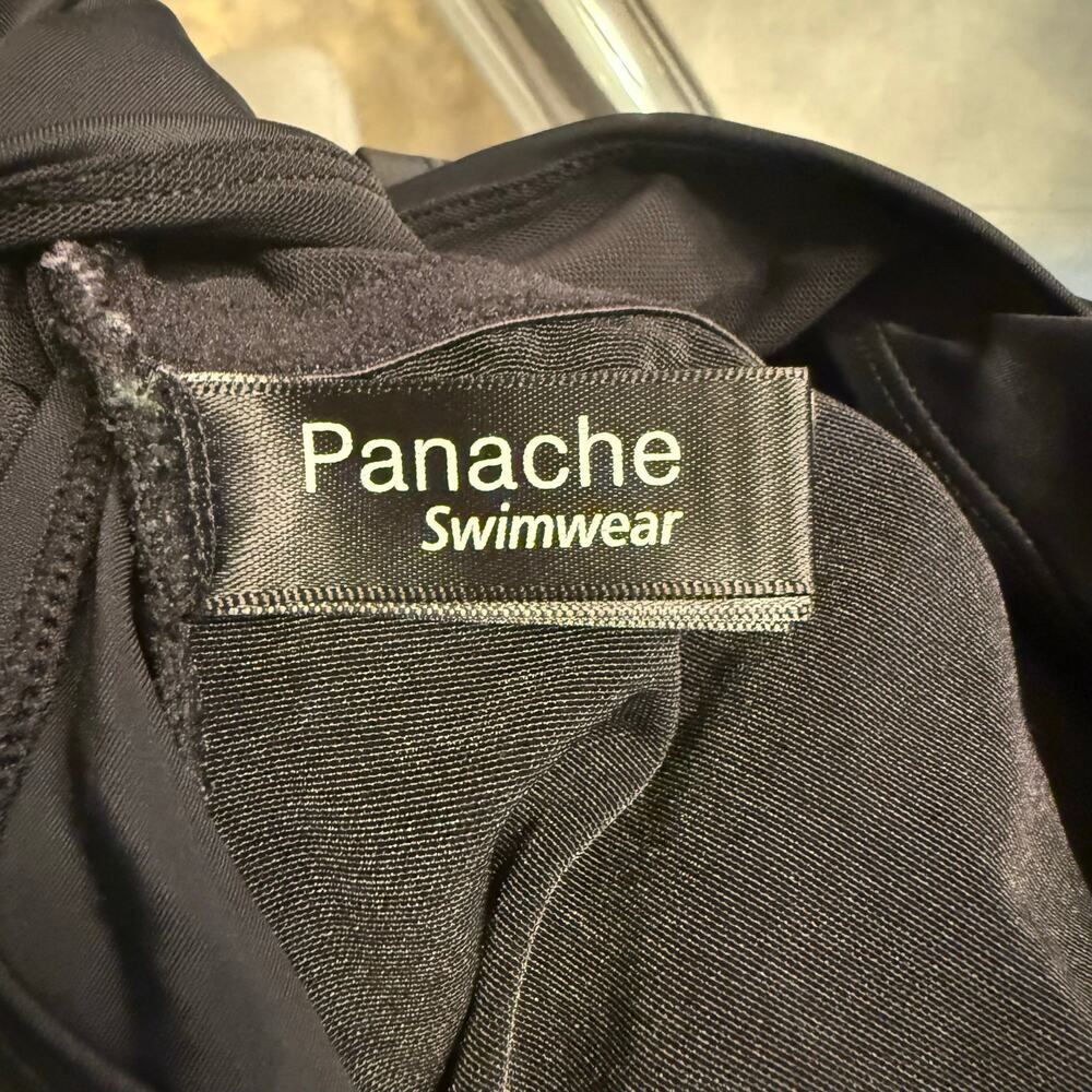 Panache Isobel One Piece Swimsuit Black 30FF Adjustable Straps VGUC - Picture 6 of 8
